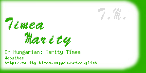 timea marity business card