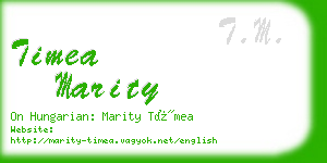 timea marity business card